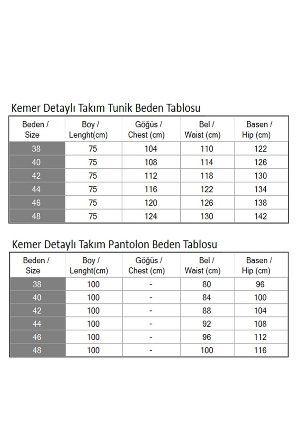 Kemer Detaylı Takım Gül Kurusu 19001