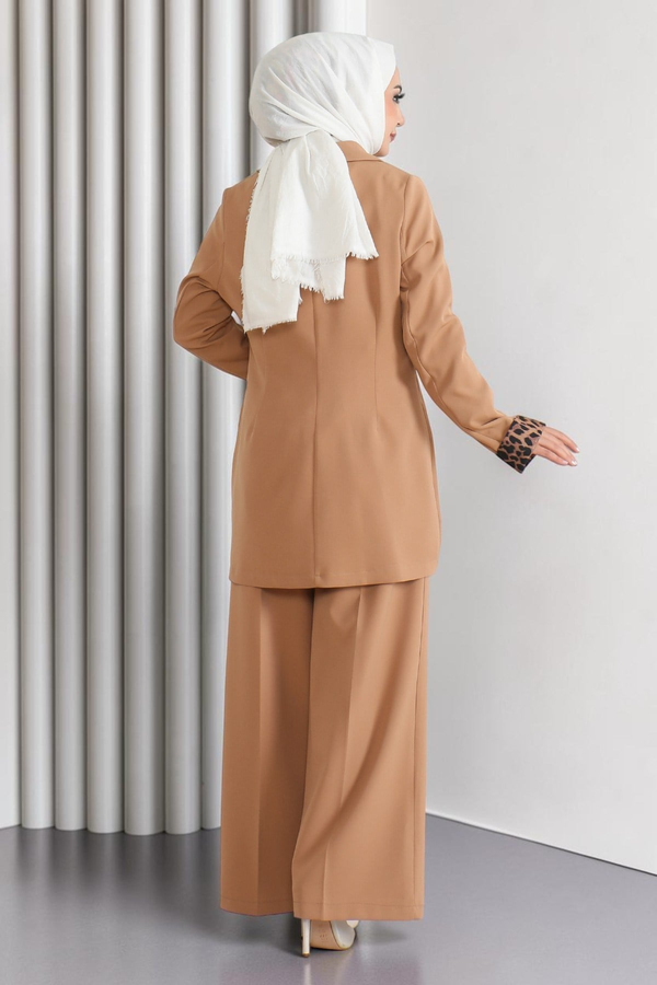 Leopar Desenli Takım Taba 19218