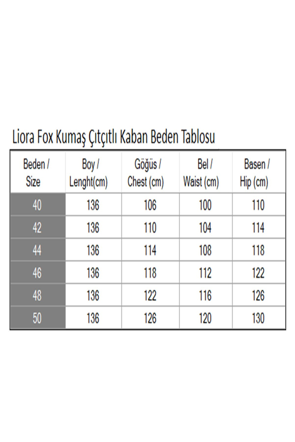 Liora Fox Kumaş Çıtçıtlı Kaban Siyah 2004