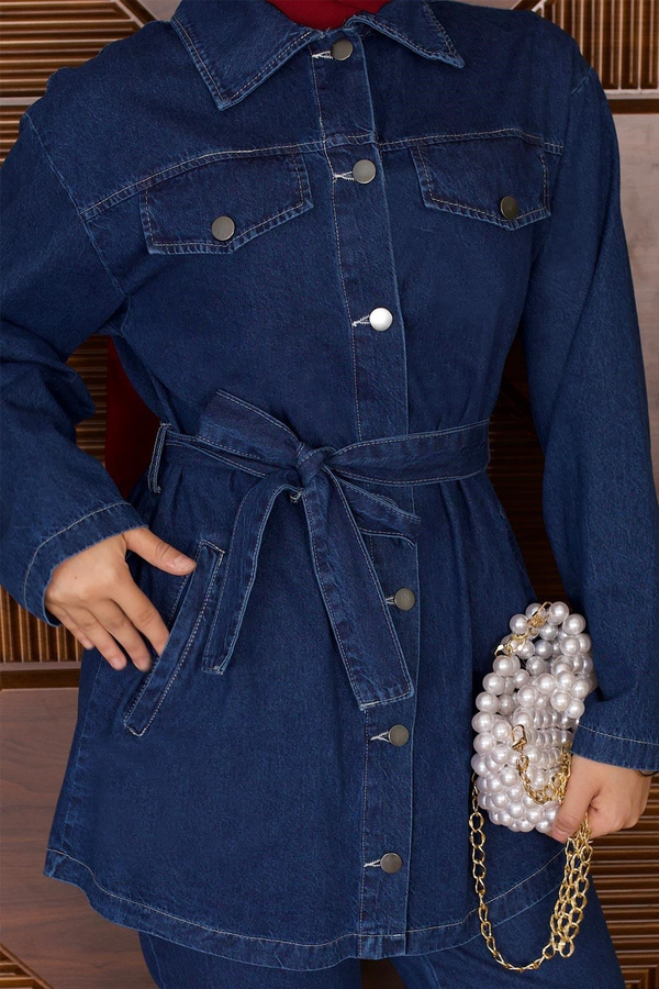 Luna Denim Takım Koyu Mavi 19299