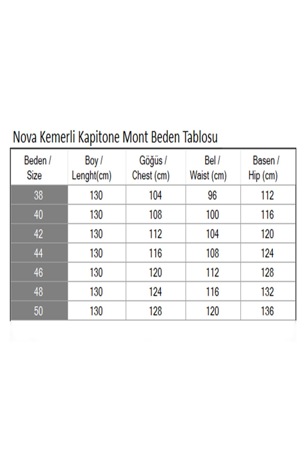 Nova Kemerli Kapitone Mont Haki 3000