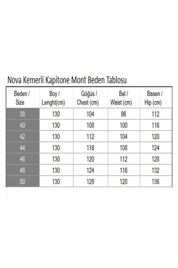 Nova Kemerli Kapitone Mont Lacivert 3000