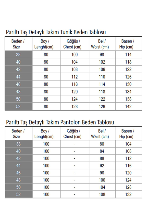 Parıltı Taş Detaylı Takım Siyah 19264