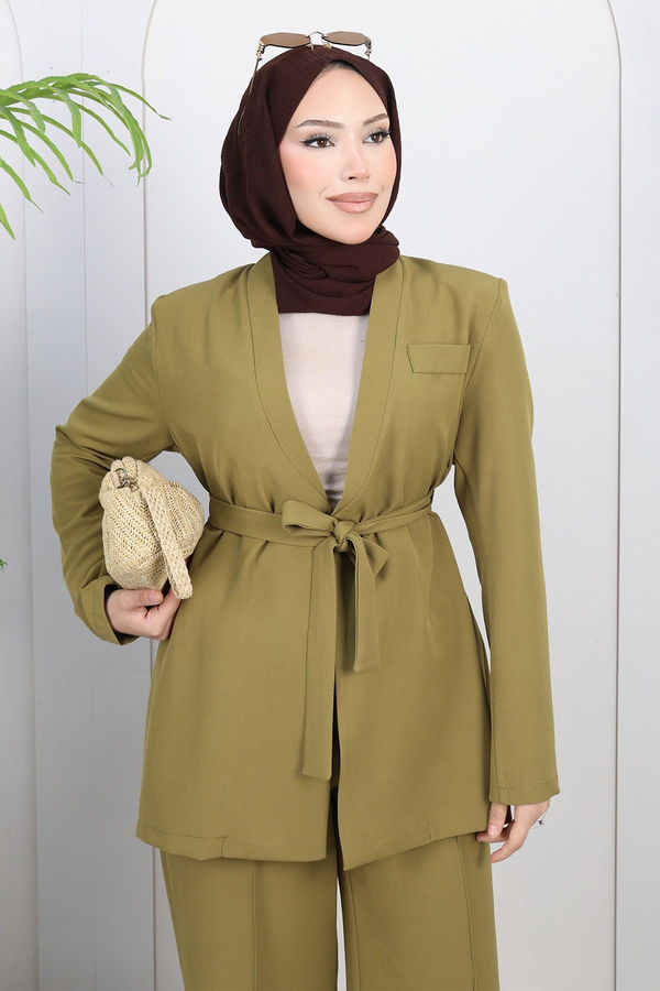 Soft Blazer Takım Haki 19389