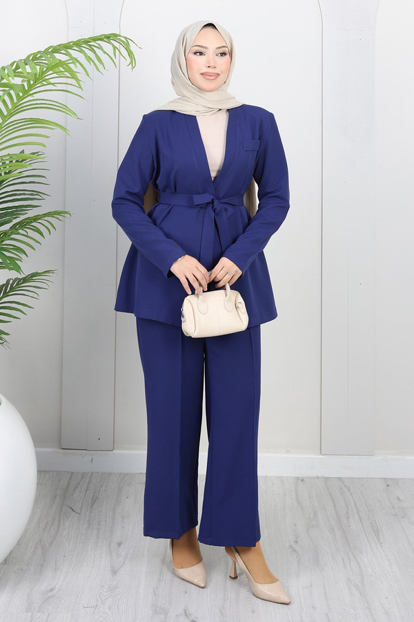 Soft Blazer Takım İndigo 19389