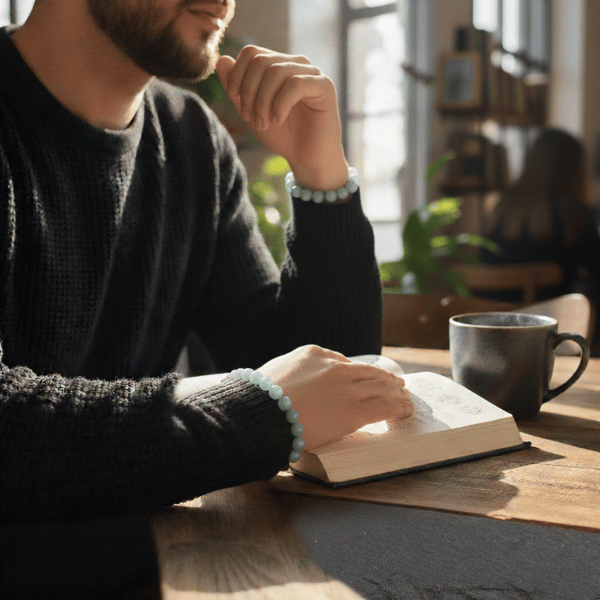 AKUAMARİN TAŞI ELASTİK BİLEKLİK 6 MM