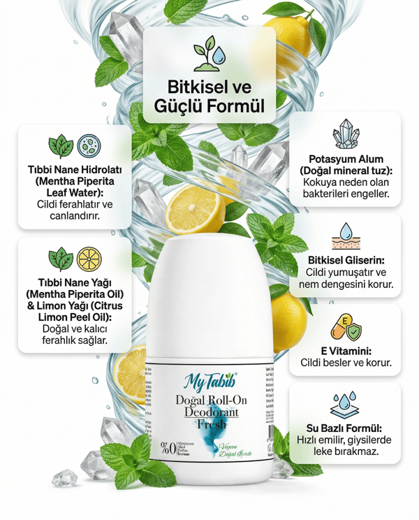 DOĞAL DEODORANT-ROLL-ON FRESH 50 ML