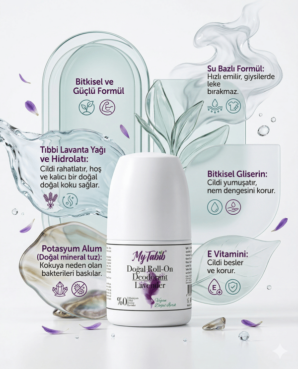 DOĞAL DEODORANT-ROLL-ON - LAVANTALI 50 ML