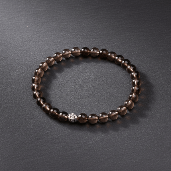 DUMANLI KUVARS ELASTİK BİLEKLİK 6 MM