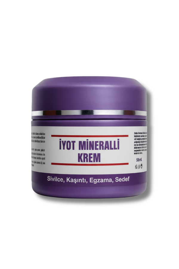 İYOT MİNERALLİ KREM- SİVİLCE-KAŞINTI-EGZAMA-SEDEF 50 ML