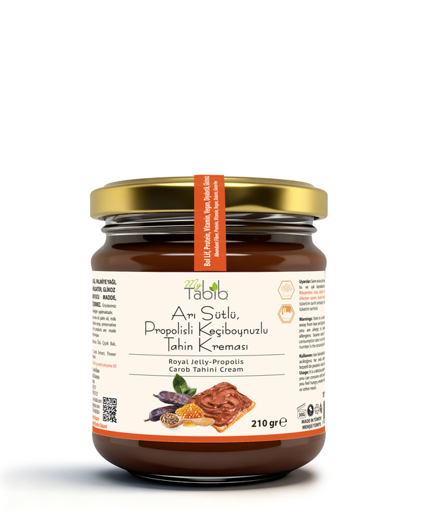 KEÇİBOYNUZU TAHİN KREMASI-ARISÜTLÜ-PROPOLİSLİ 210 GR