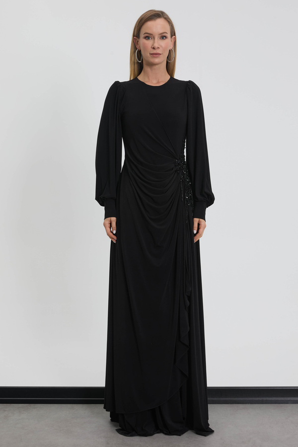 M70224 Melidia Abiye Elbise / SİYAH