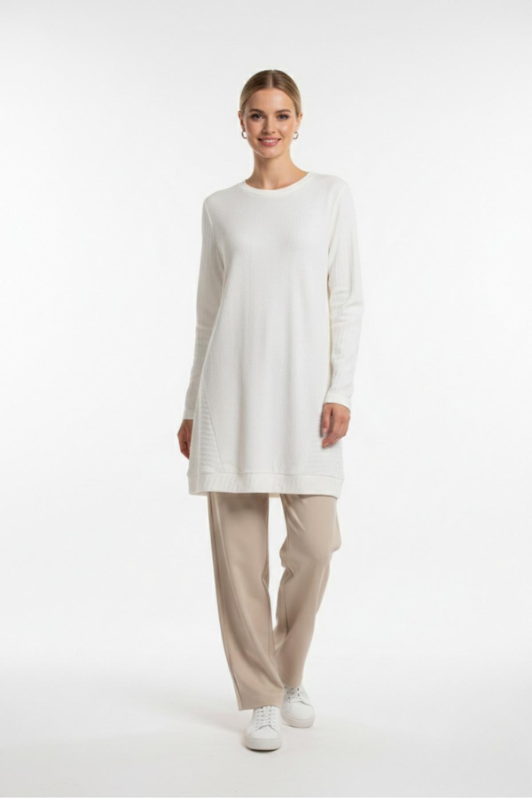 NC1045 Newcarmen Basic Tunik / EKRU