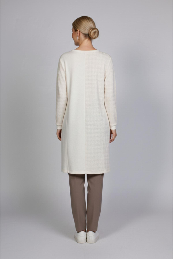 NC1061 Newcarmen Kombinli Örme Tunik / EKRU