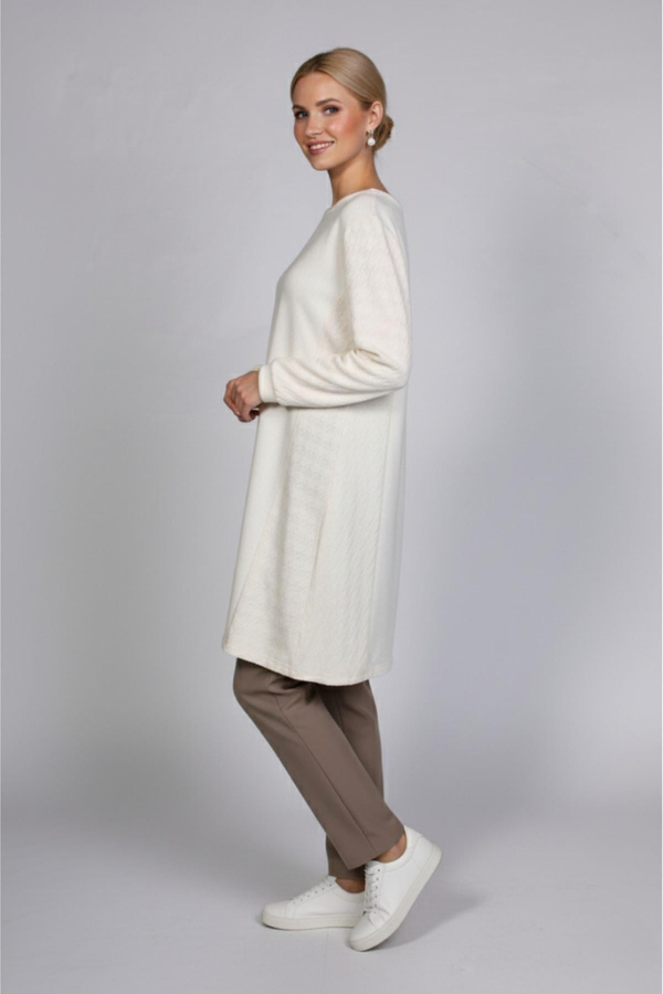 NC1061 Newcarmen Kombinli Örme Tunik / EKRU