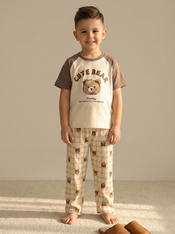 Erkek Çocuk Ayıcıklı Pijama Takımı  