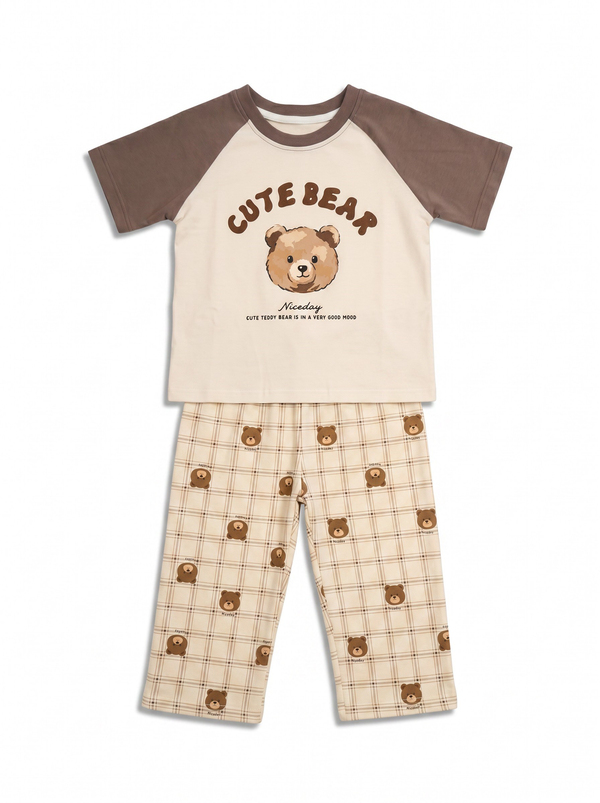 Erkek Çocuk Ayıcıklı Pijama Takımı  