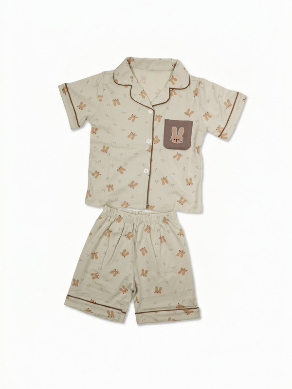 Erkek Çocuk Tavşanlı Pijama Takımı 