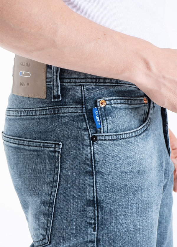 Gabbia Açık Gri Slim Fit Kot Pantolon