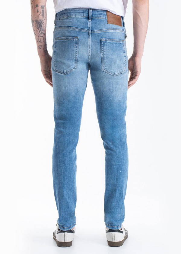 Gabbia Açık Mavi Yırtıklı Slim Fit Kot Pantolon