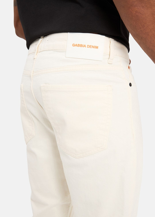 Gabbia Bej Slim Fit Kot Pantolon