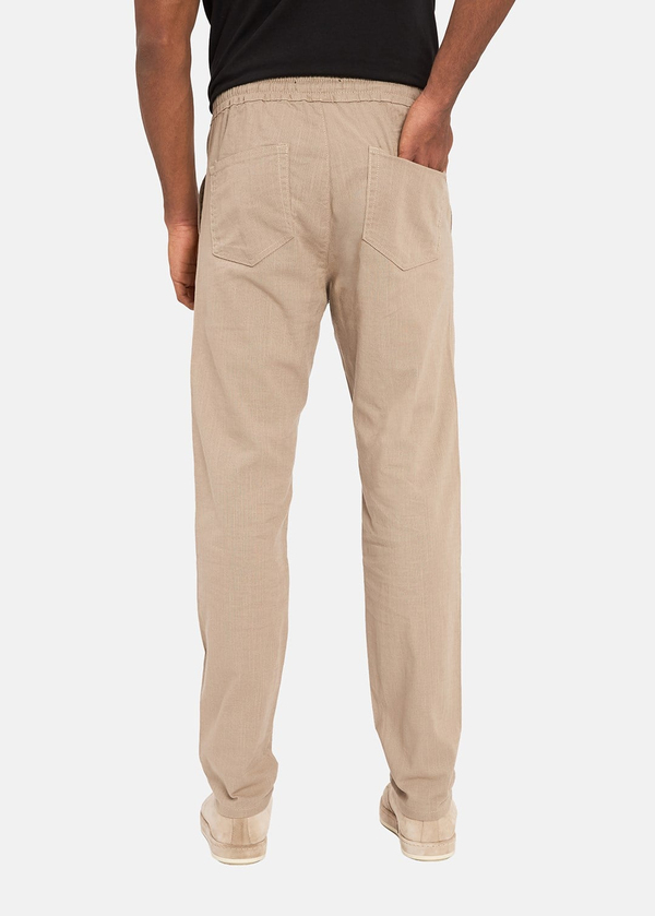 Gabbia Bej Straight Fit Jogger Pantolon