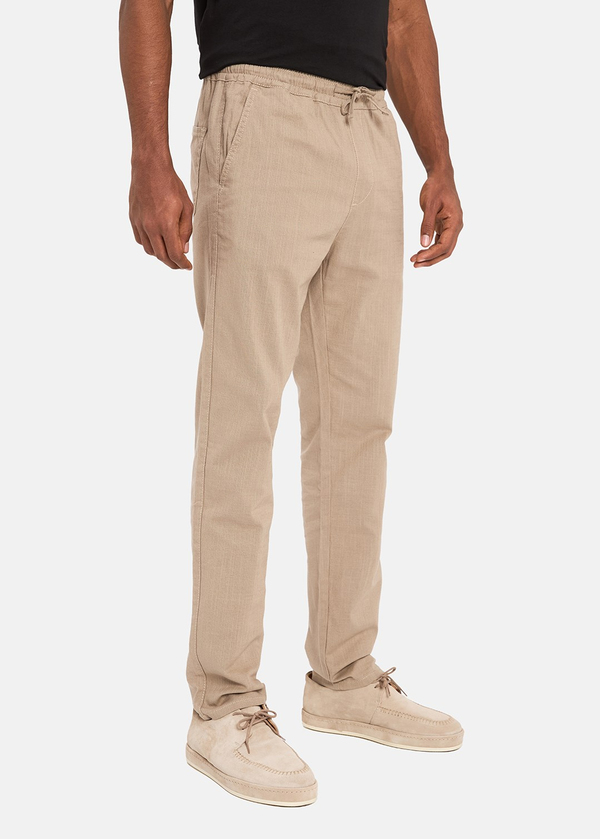 Gabbia Bej Straight Fit Jogger Pantolon