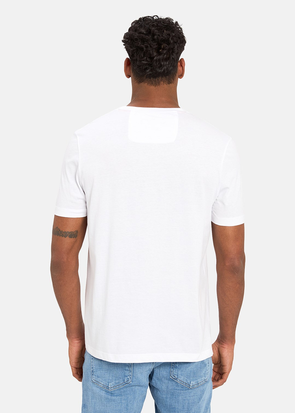Gabbia Beyaz Classic Fit Baskılı T-Shirt