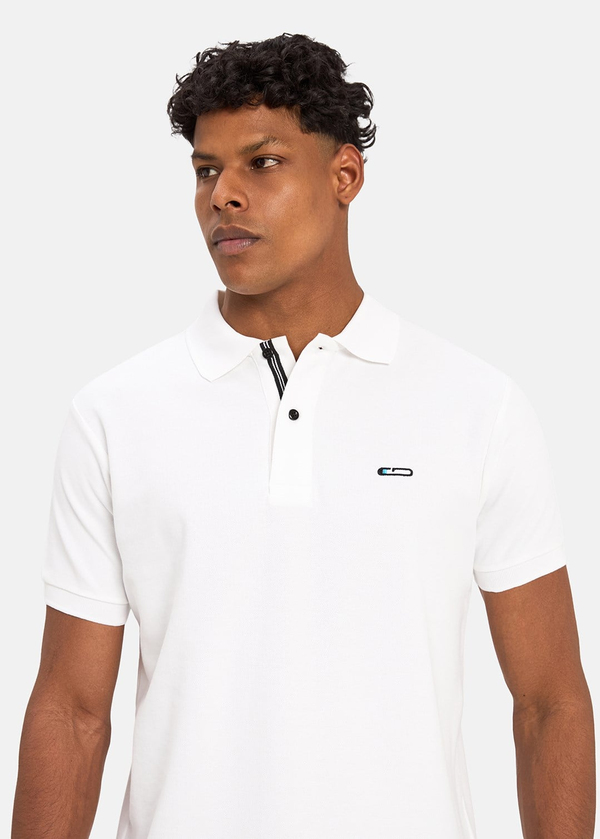 Gabbia Beyaz Classic Fit Polo Yaka T-Shirt