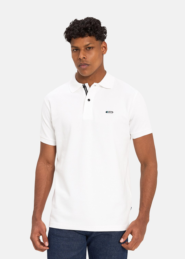 Gabbia Beyaz Classic Fit Polo Yaka T-Shirt