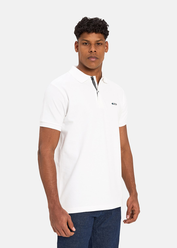 Gabbia Beyaz Classic Fit Polo Yaka T-Shirt