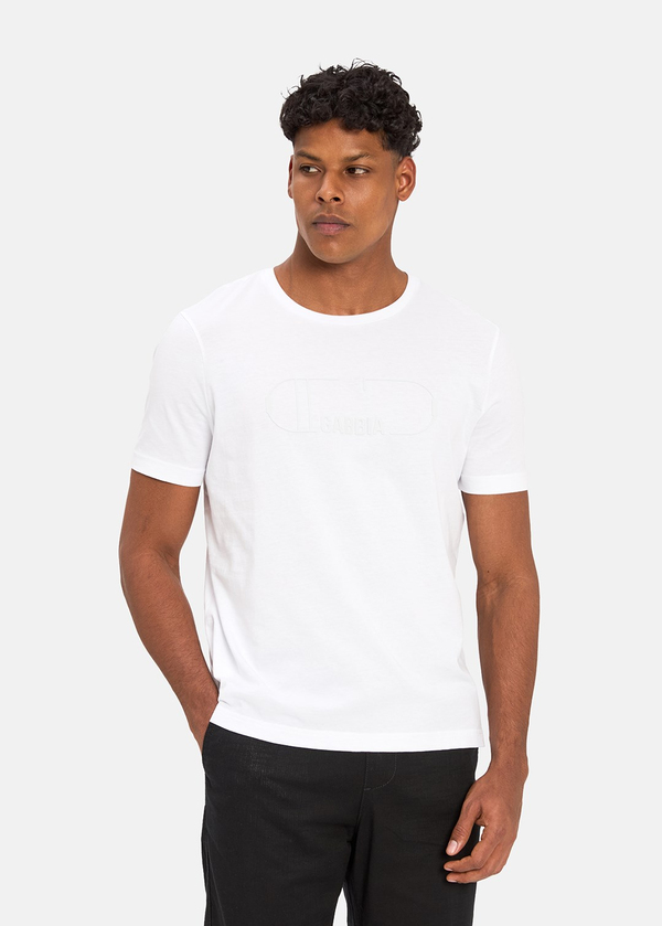 Gabbia Beyaz Regular Fit Baskılı T-Shirt
