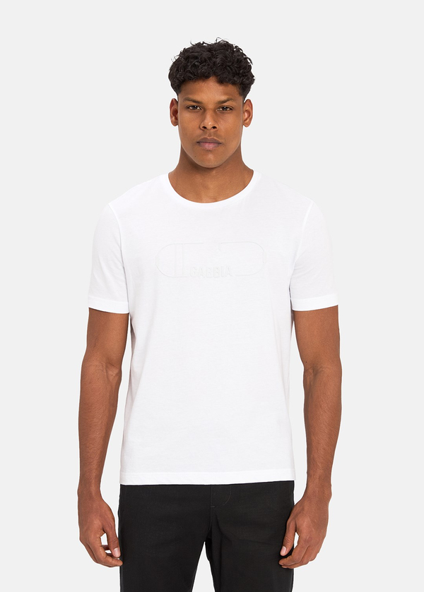 Gabbia Beyaz Regular Fit Baskılı T-Shirt