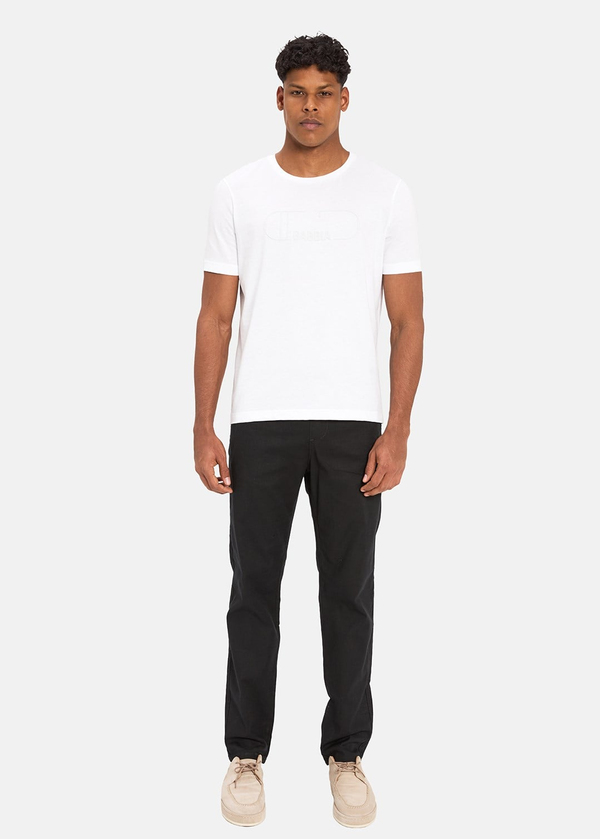 Gabbia Beyaz Regular Fit Baskılı T-Shirt
