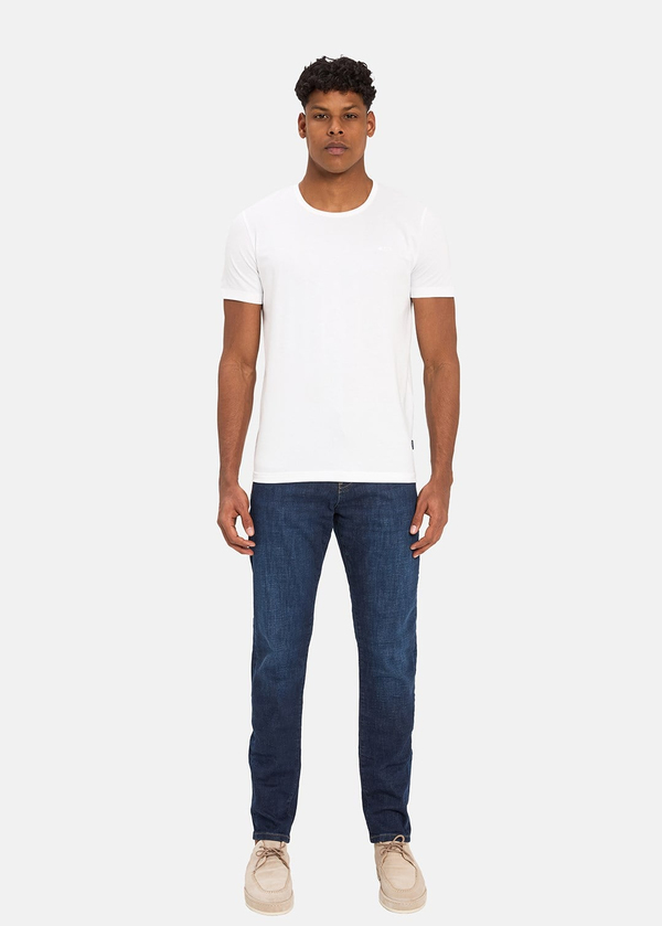 Gabbia Beyaz Standart Fit Basic T-Shirt