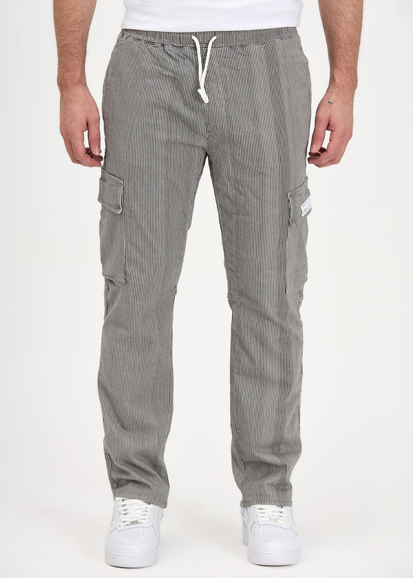 Gabbia Çizgili Regular Fit Kargo Pantolon