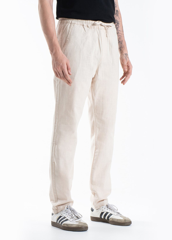 Gabbia Ekru Straight Fit Jogger Pantolon