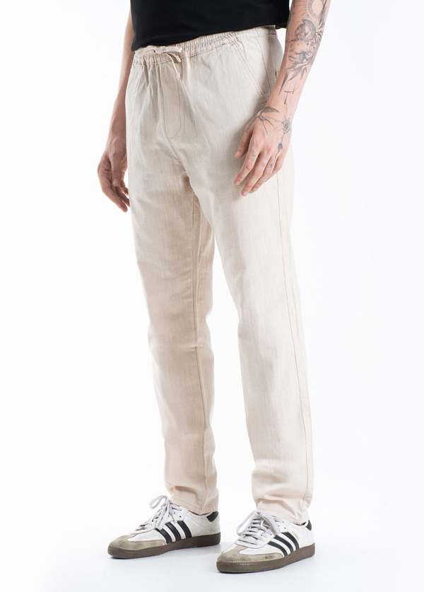 Gabbia Ekru Straight Fit Jogger Pantolon
