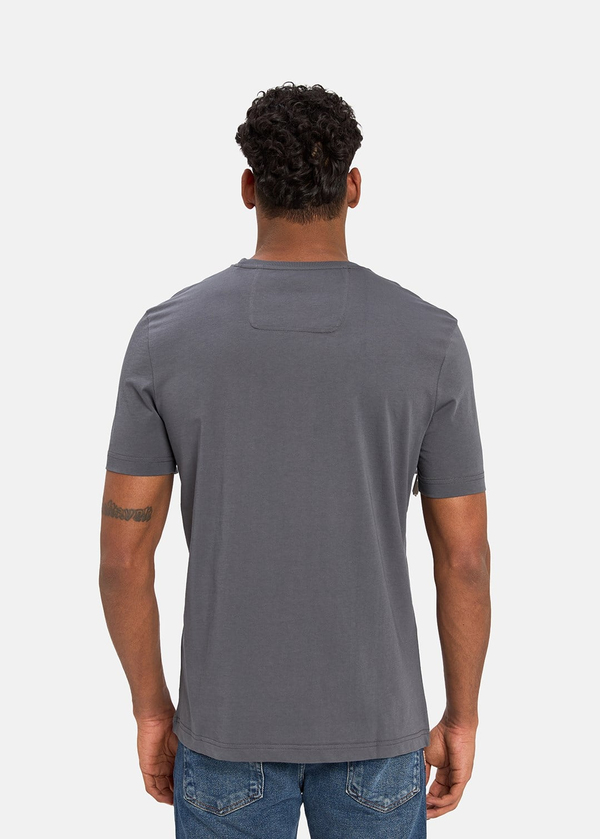 Gabbia Gri Classic Fit Baskılı T-Shirt
