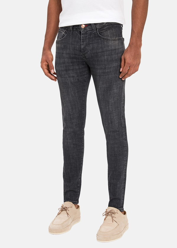 Gabbia Gri Super Slim Fit Kot Pantolon