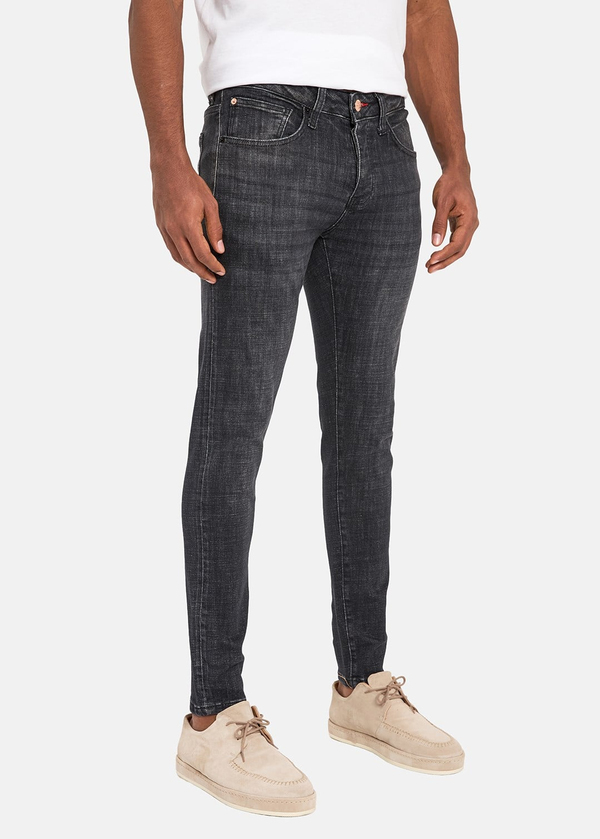 Gabbia Gri Super Slim Fit Kot Pantolon