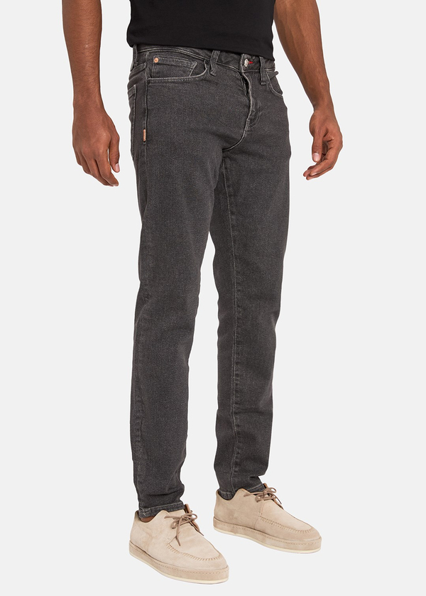 Gabbia Koyu Gri Slim Fit Kot Pantolon