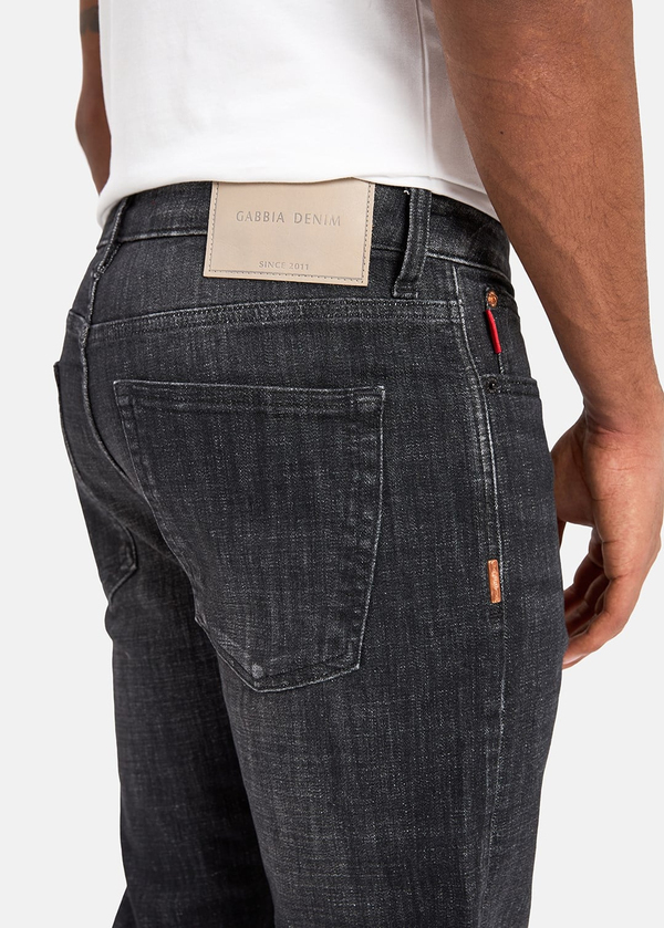 Gabbia Koyu Gri Slim Fit Kot Pantolon