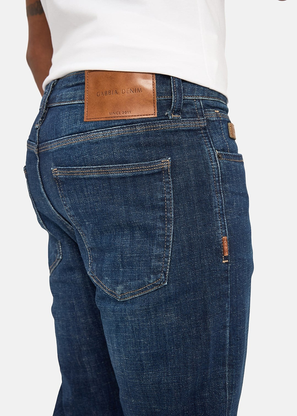 Gabbia Koyu Mavi Slim Fit Kot Pantolon