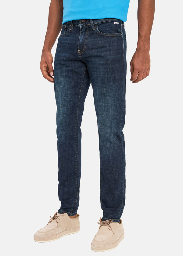 Gabbia Koyu Mavi Slim Fit Kot Pantolon