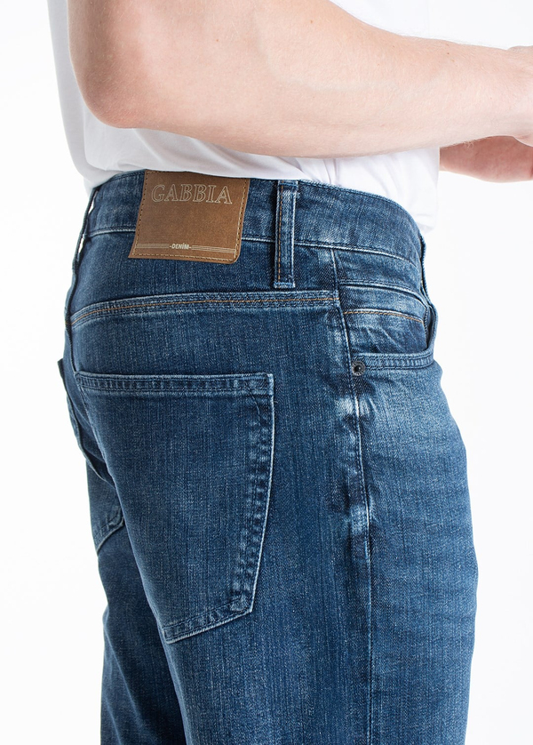 Gabbia Koyu Mavi Slim Fit Kot Pantolon