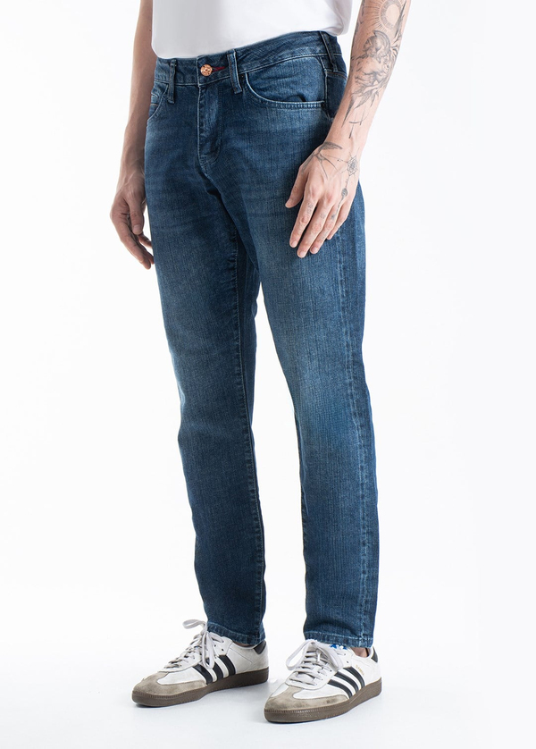Gabbia Koyu Mavi Slim Fit Kot Pantolon