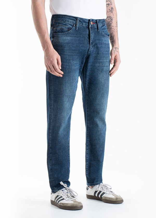 Gabbia Koyu Mavi Slim Fit Kot Pantolon