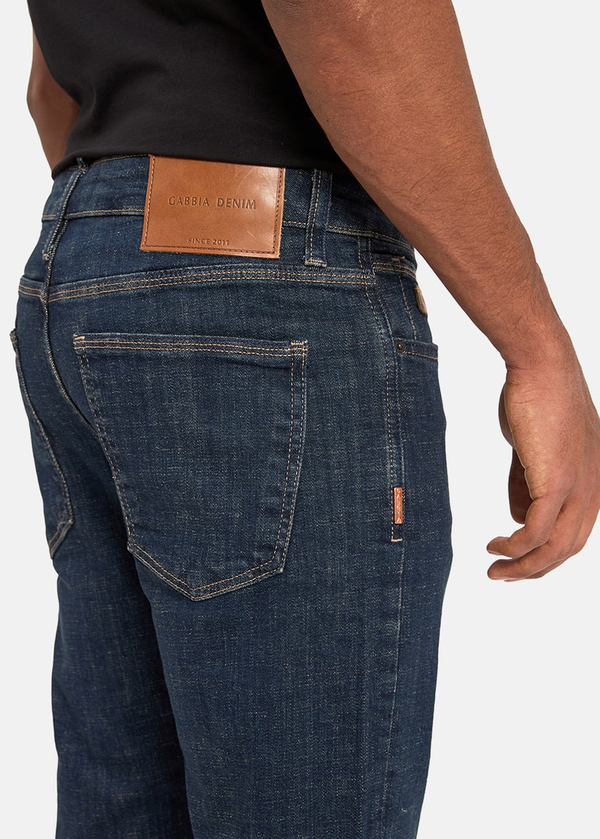 Gabbia Koyu Mavi Slim Fit Kot Pantolon