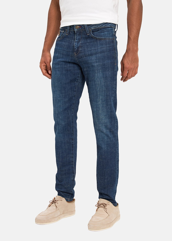 Gabbia Koyu Mavi Slim Fit Kot Pantolon
